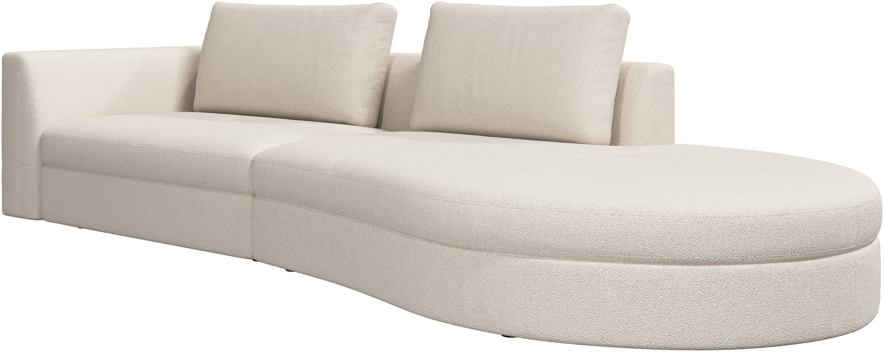 Bergamo sofa with round lounging unit,ライト | ボーコンセプト Bergamo sofa with round lounging unit,ライト | ボーコンセプト